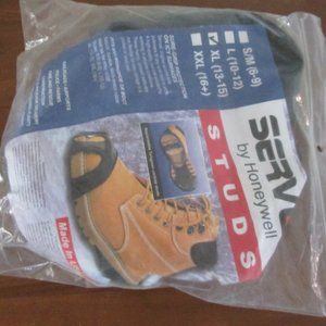 NEW in Package Servus-Sure Grip-Icy Surfaces-Boot Studs by Honeywell (13-15) XL